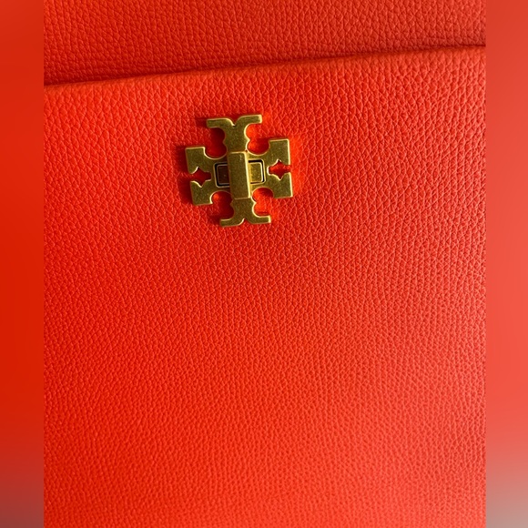 Tory Burch Kira Leather Small Tote Crossbody Bag In Poppy Red - Picture 9 of 14